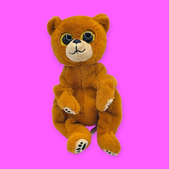 Ty Beanie Babies Duncan Brown Bear Beanie Bellies Stuffed Plush - Picture 1 of 4
